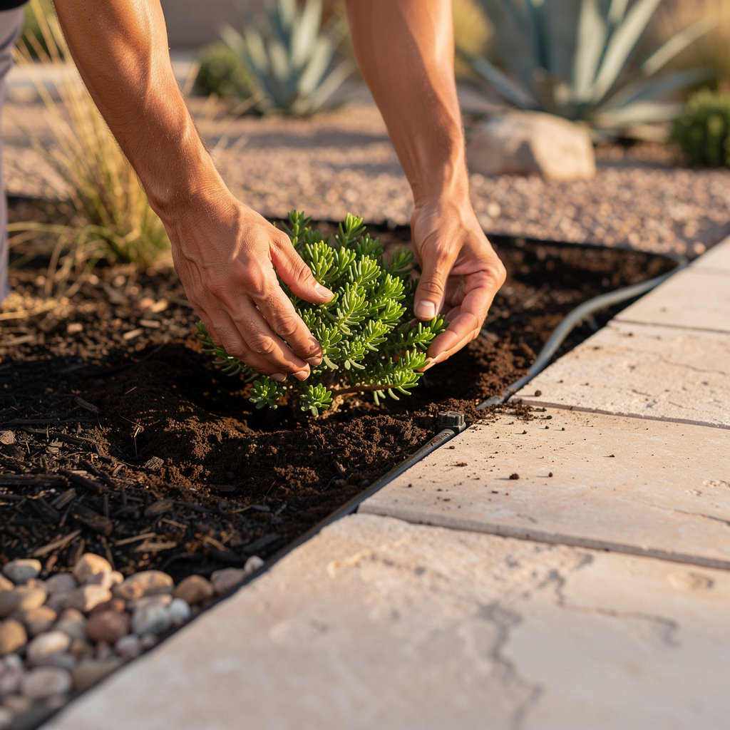 Envirogreen Landscape Design Build desert oasis transformation project in Scottsdale showcasing xeriscape design and native plants